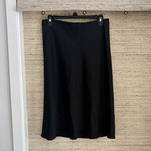J. Crew Black Midi Skirt